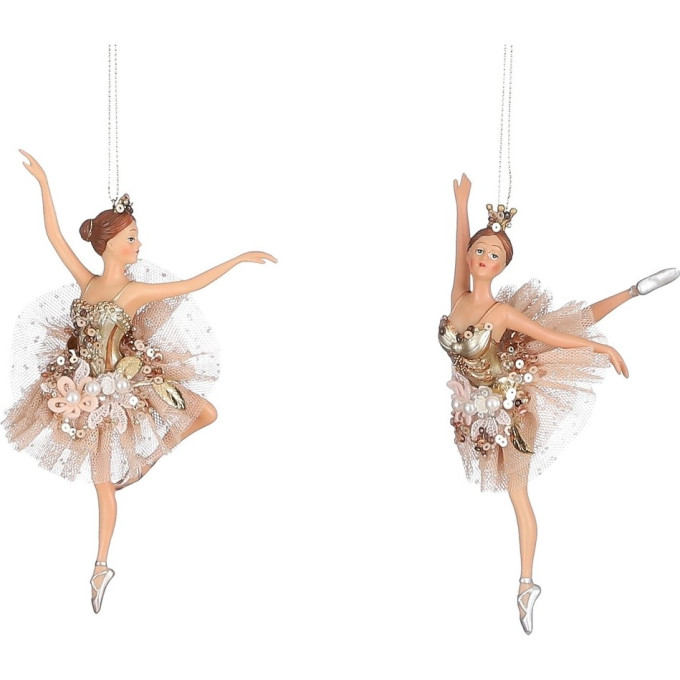 Подвеска балерина HOUSE OF SEASONS, золото, 2 вида, 7,5*7,5*18 см 85882